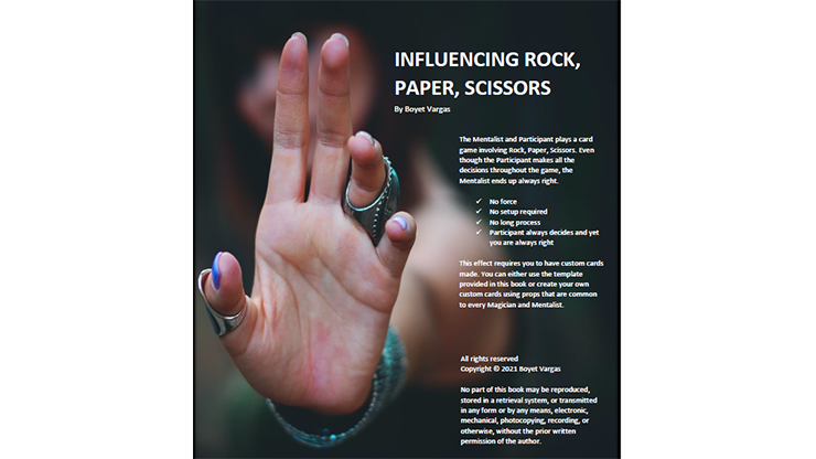 Influencing Rock Paper Scissors by Boyet Vargas ebook DOWNLOAD