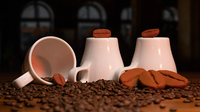 Amazing Coffee Cups & Beans by Adam Wilber
