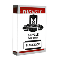 Blank Face Bicycle Cards (Red)  by USPCC