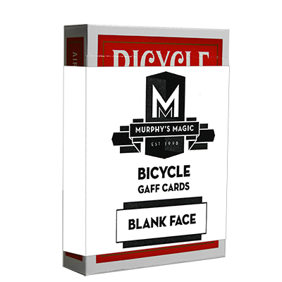Blank Face Bicycle Cards (Red)  by USPCC