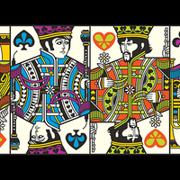 The Beatles (Pink) Playing Cards by theory11