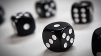 Non-Gimmicked Dice (6 Pack/Black) by Tony Anverdi
