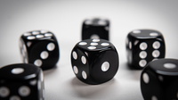 Non-Gimmicked Dice (6 Pack/Black) by Tony Anverdi
