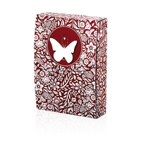 Butterfly Playing Cards Marked (Red) 3rd Edition by Ondrej Psenicka