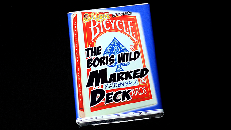 Boris Wild Marked Deck (Red, Bicycle Maiden Back) by Boris Wild