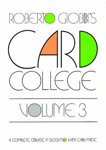 Card College, Volume 3 by Roberto Giobbi - Book