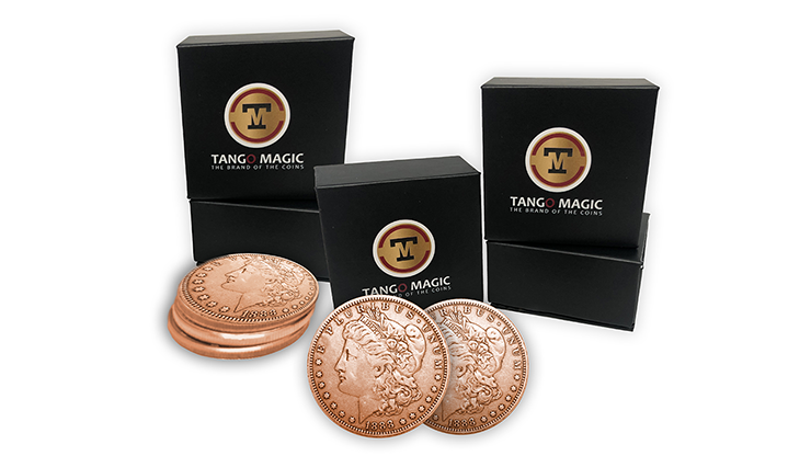 Copper Morgan Expanded Shell (plus 4 Regular Coins) by Tango Magic