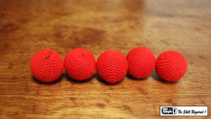Crochet 5 Ball Combo Set (Red, 1") by Mr. Magic