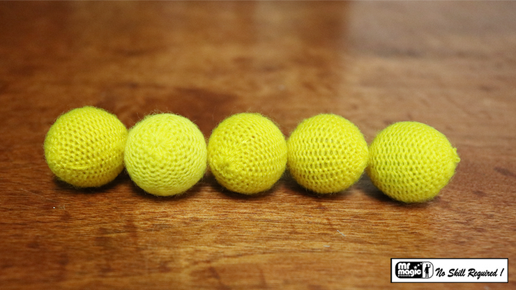 Crochet 5 Ball Combo Set (Yellow, 1