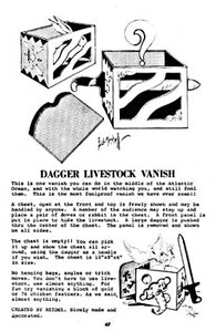 Dagger Livestock Vanish by MAK Magic