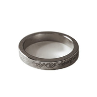Magnetic PK Ring - Silver, 20mm, Elvish Writing