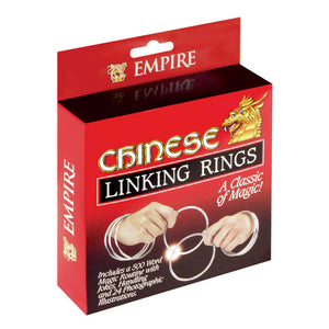 Chinese Linking Rings (Chrome, 4") by Empire Magic