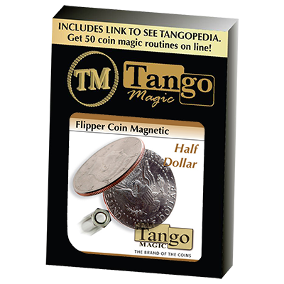 Magnetic Flipper Coin (Half Dollar) by Tango Magic