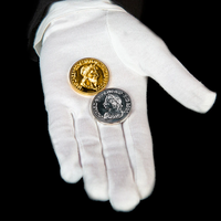 Gold and Silver Coin Magic Illusion
