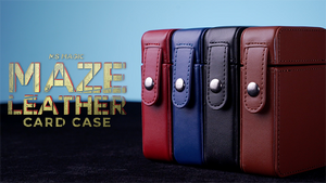 Maze Leather Card Case (Red) by Bond Lee