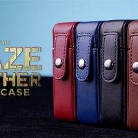 Maze Leather Card Case (Blue) by Bond Lee