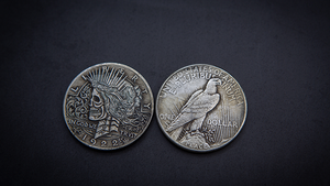 Skull Head Coin (Peace Coin) by Men Zi Magic