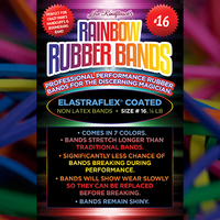 Rainbow Rubber Bands (Size 16, Combo Pack) by Joe Rindfleisch