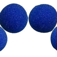 2" Super Soft Sponge Balls (Blue) 4-Pack by Goshman