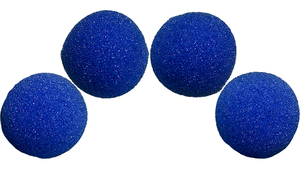 2" Super Soft Sponge Balls (Blue) 4-Pack by Goshman