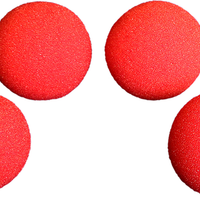 1.5" Super Soft Sponge Balls (Red) 4-Pack by Goshman