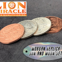 Sun & Moon Set (Morgan Replica Dollar Coin) by Lion Miracle