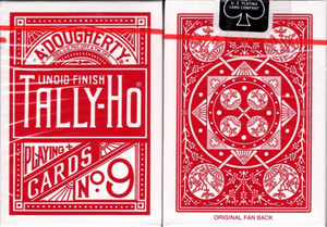 Tally-Ho Playing Cards (Red, Fan Back) by USPCC
