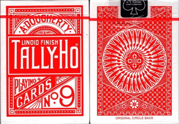 Tally-Ho Playing Cards (Red, Circle Back) by USPCC