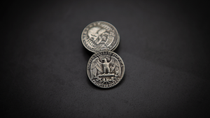 Skull Head Coin (Washington Quarter) by Men Zi Magic