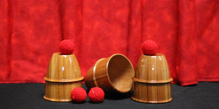 Wooden Cups and Balls by Mr. Magic